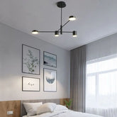 Zwarte industriële led hanglamp voor slaapkamer