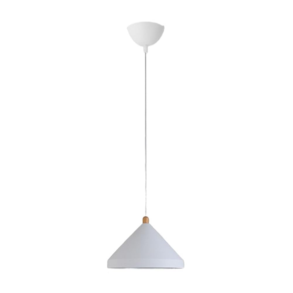 Zwarte hanglamp voor de eetkamer met een conische vorm