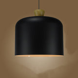 Neutrale hanglamp voor de eetkamer cilindervormige kap