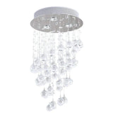 Plafondlamp kristallen in moderne luxe stijl