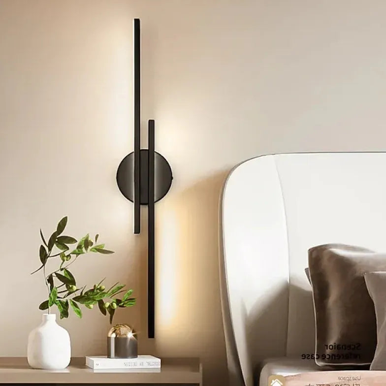 Muurlampen zwart met afstandsbediening voor slaapkamer