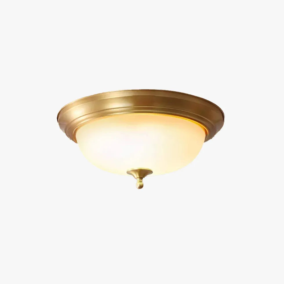 Plafondlamp messing goud in retro stijl