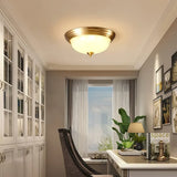 Plafondlamp messing goud in retro stijl