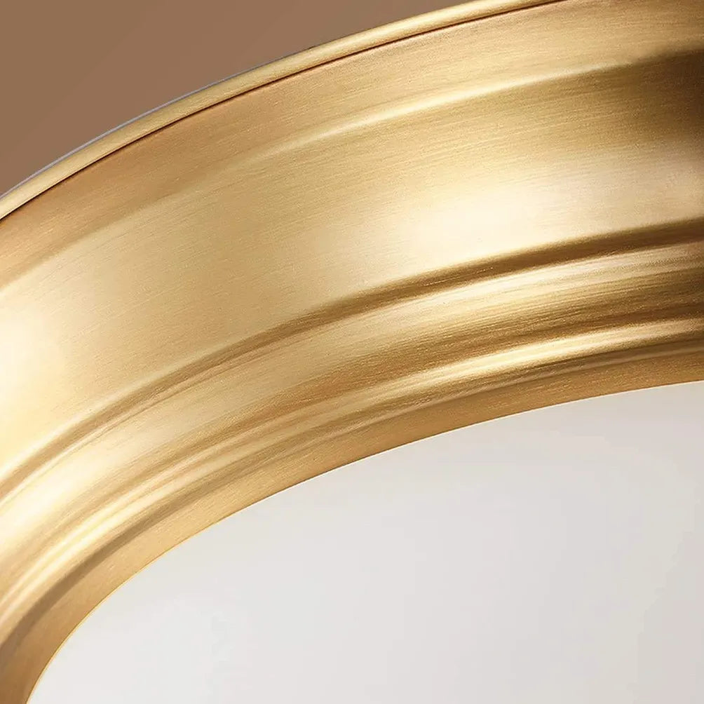 Plafondlamp messing goud in retro stijl