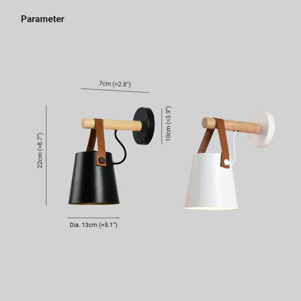 Wandlamp slaapkamer wit moderne houten stijl