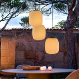 Buitenverlichting hanglamp in witte lantaarnvorm