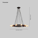 Industriele zwarte hanglamp met retro ijzeren ring