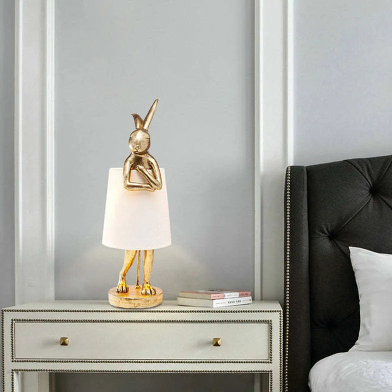 Tafel leeslamp gouden konijn ontwerp slaapkamer