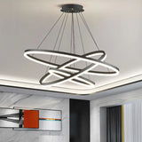 Ring hanglamp modern zwart led