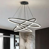 Ring hanglamp modern zwart led