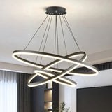 Ring hanglamp modern zwart led