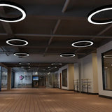 Hanglamp zwart rond kantoor dimbaar