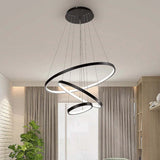 Hanglamp led ring goud met afstandsbediening dimbaar