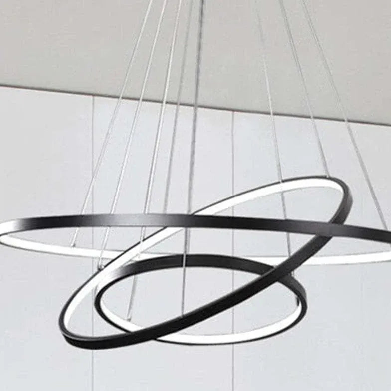 Hanglamp led ring goud met afstandsbediening dimbaar