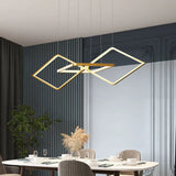 Design hanglamp led zwarte diamantvormige frame