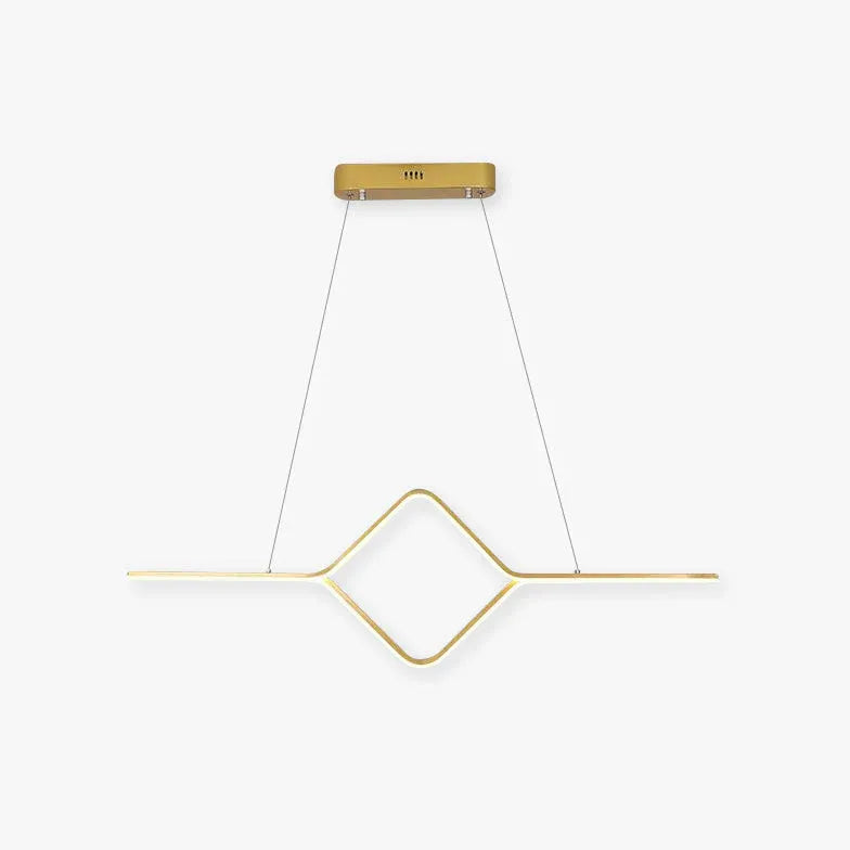Dimbare led hanglamp zwarte geometrische lijnen ontwerp