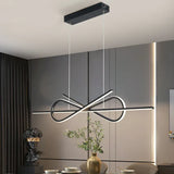 Led hanglamp dimbaar zwarte lineaire ontwerp