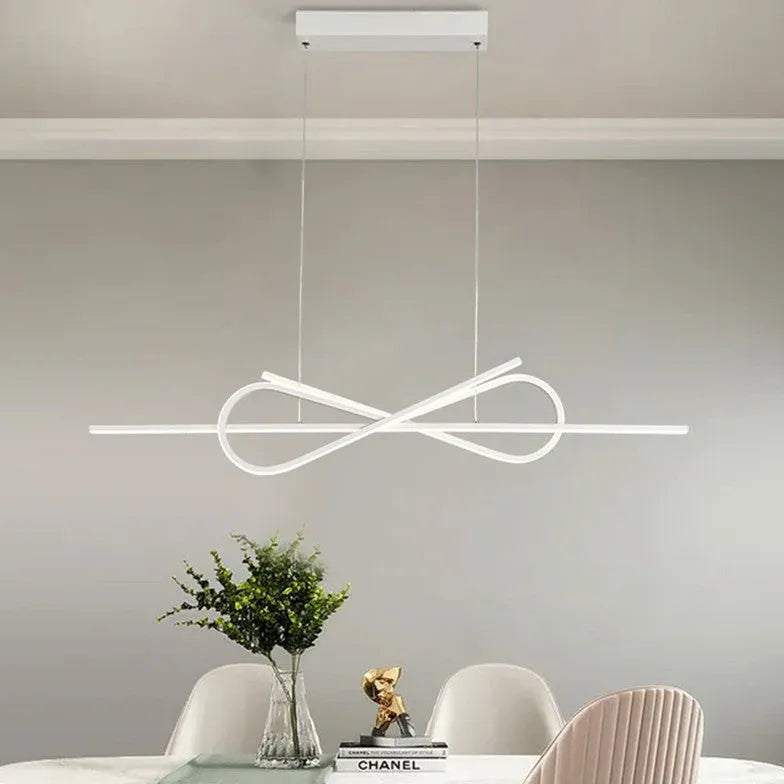 Led hanglamp dimbaar zwarte lineaire ontwerp