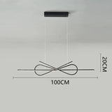 Led hanglamp dimbaar zwarte lineaire ontwerp