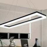 Hanglamp werkkamer zwarte rechthoekige led