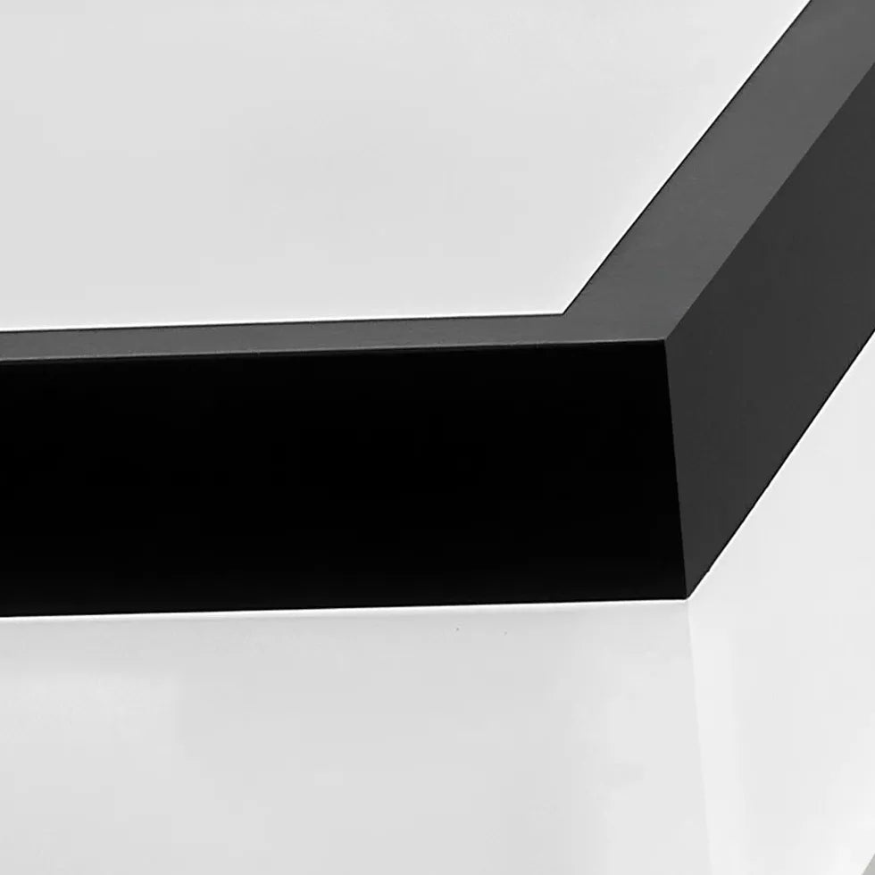 Hanglamp werkkamer zwarte rechthoekige led