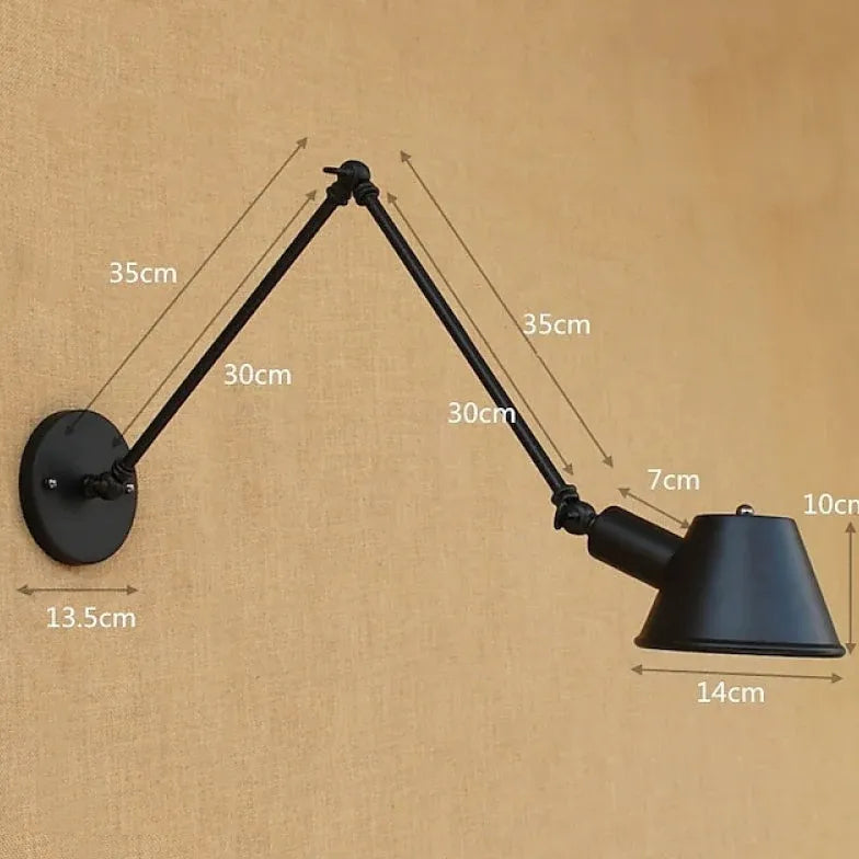Wandlamp vintage industrieel voor lezen