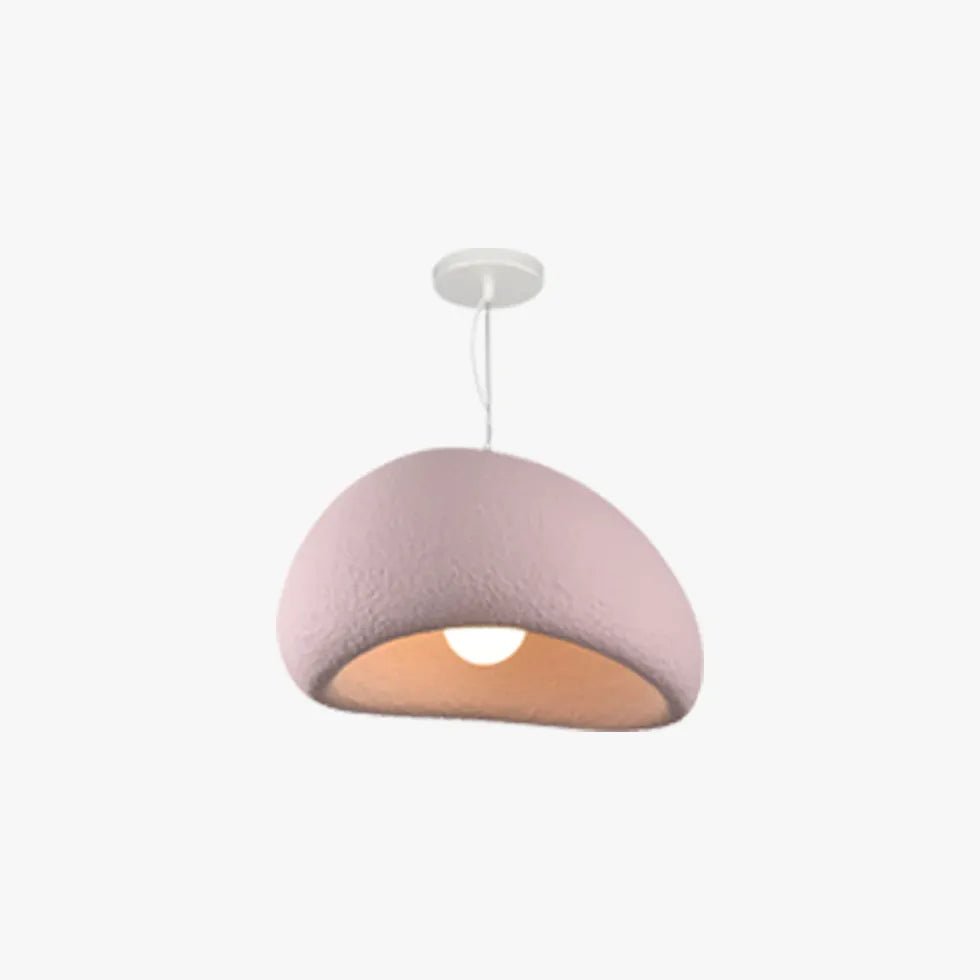 Grijs hanglamp stroomlijnen steenvorm