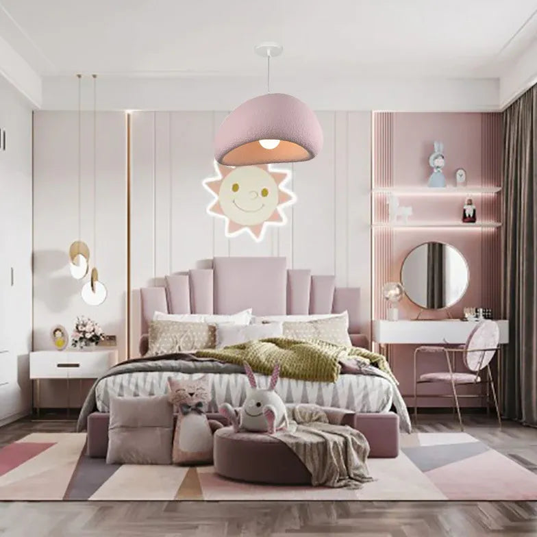 Grijs hanglamp stroomlijnen steenvorm