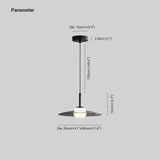 Hanglamp zwart glas in schijfvorm voor interieur