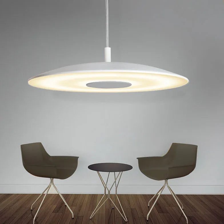 Licht voor keuken in witte schijfvorm