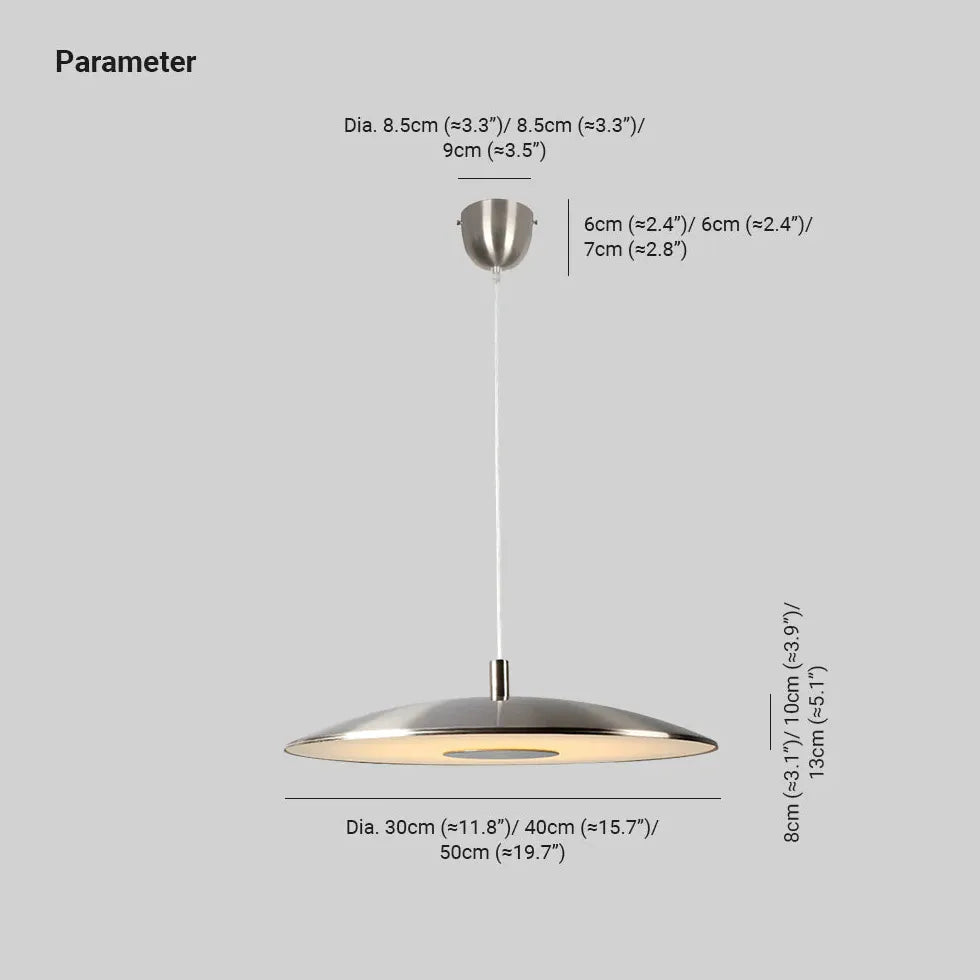 Licht voor keuken in witte schijfvorm