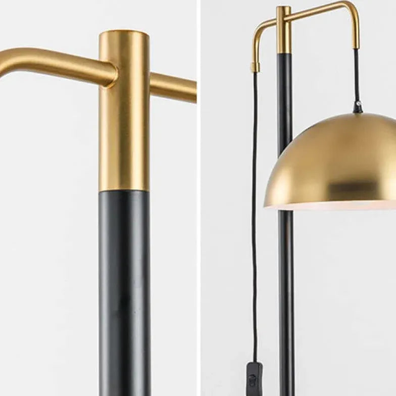 Vloerlampen woonkamer metalen koepel met stekker