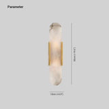 Wandlamp gouden binnenkant van witte marmer materiaal