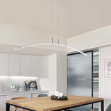 Hanglamp kookeiland zwart boogvormig led