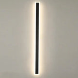 Buiten wandlamp led zwarte slanke vorm