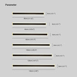 Buiten wandlamp led zwarte slanke vorm