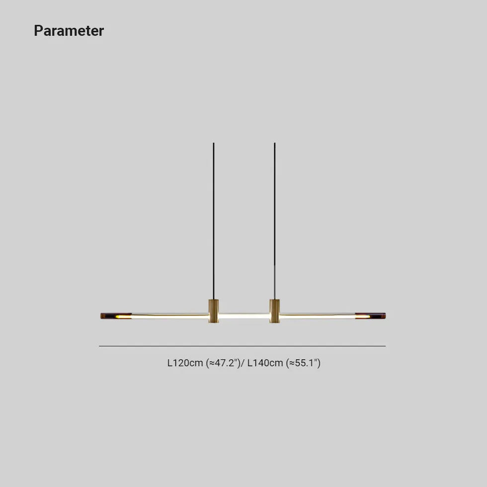 Langwerpige hanglampen rood voor eetkamer