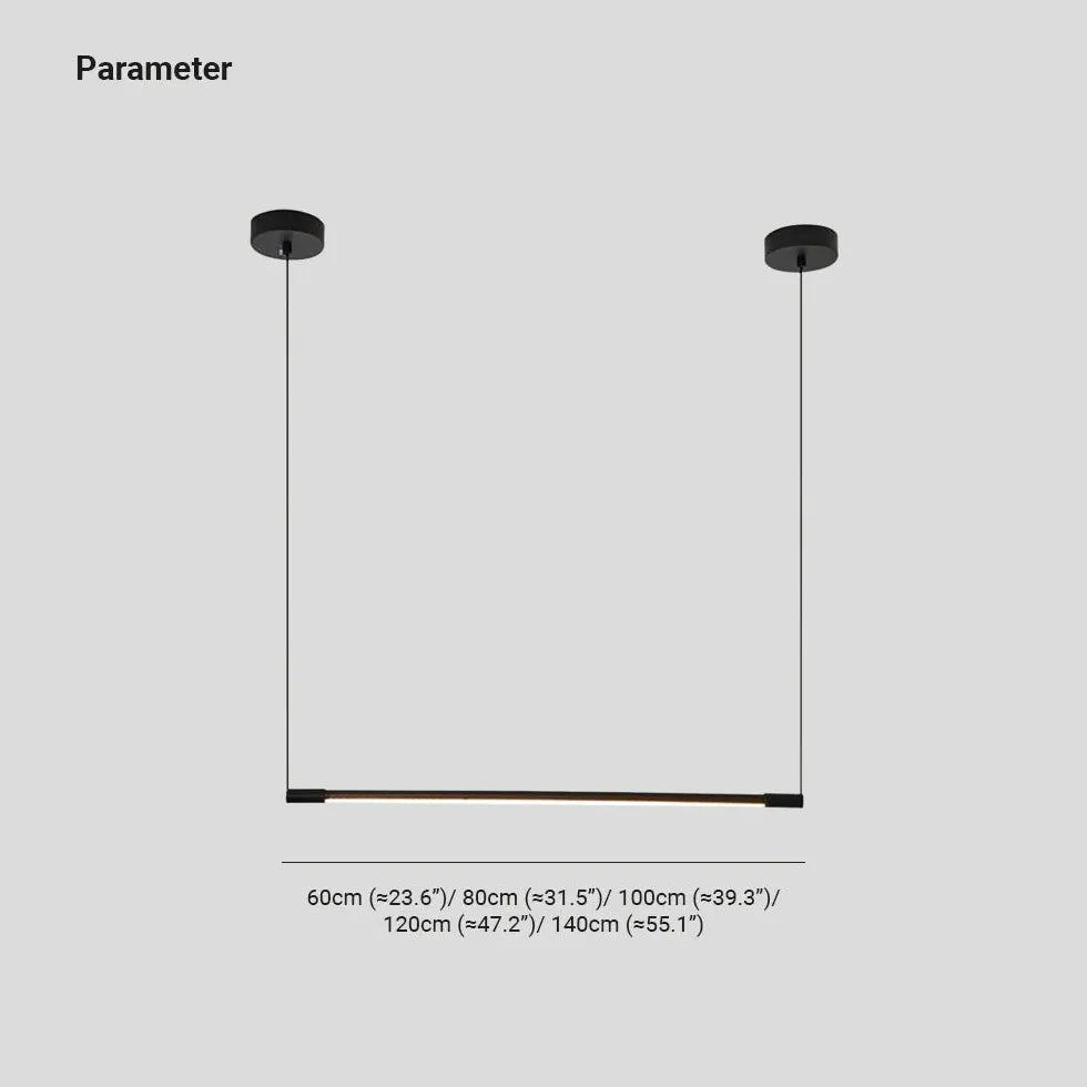 Hanglamp zwart eettafel met lineaire stijl