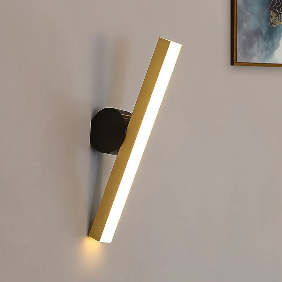 Wandlampen zwart goud led verlichting verstelbare
