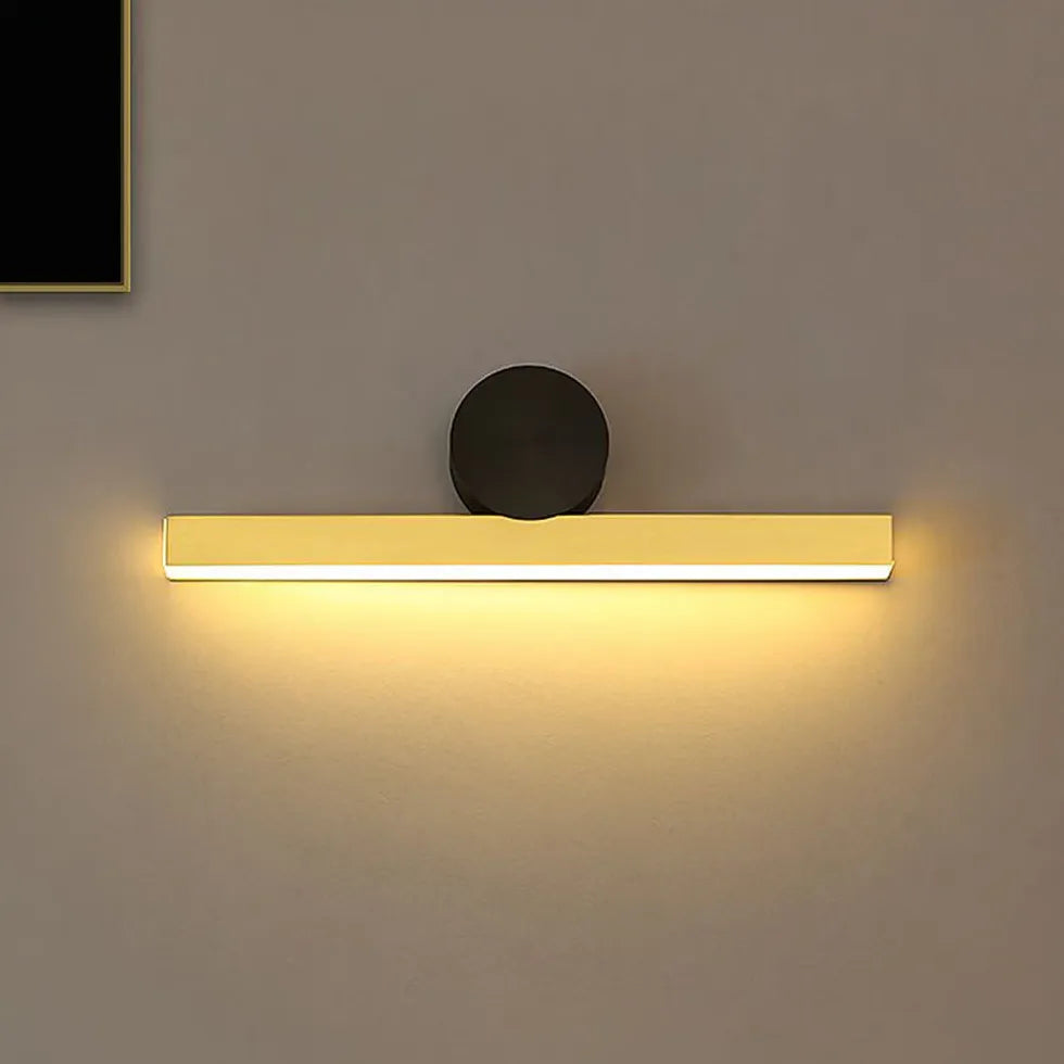 Wandlampen zwart goud led verlichting verstelbare