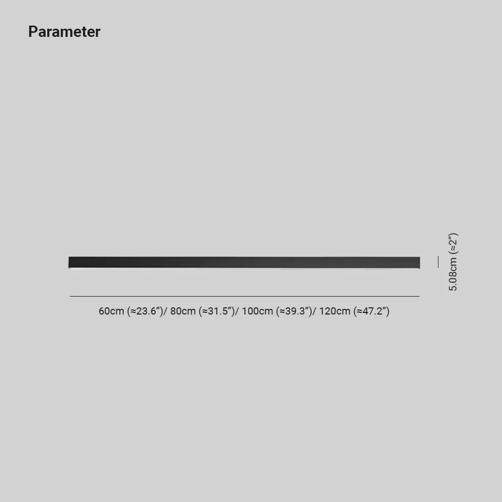 Plafond lamp led zwarte lineaire woonkamer