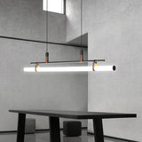 Led hanglamp eettafel buisvormig ontwerp met dimmer afstandsbediening
