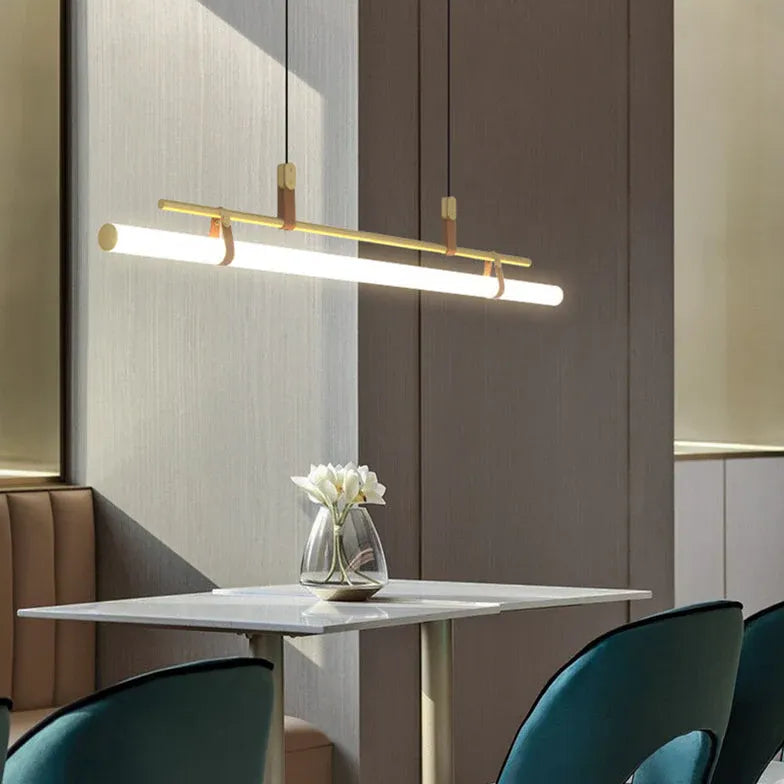 Led hanglamp eettafel buisvormig ontwerp met dimmer afstandsbediening