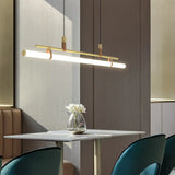 Led hanglamp eettafel buisvormig ontwerp met dimmer afstandsbediening