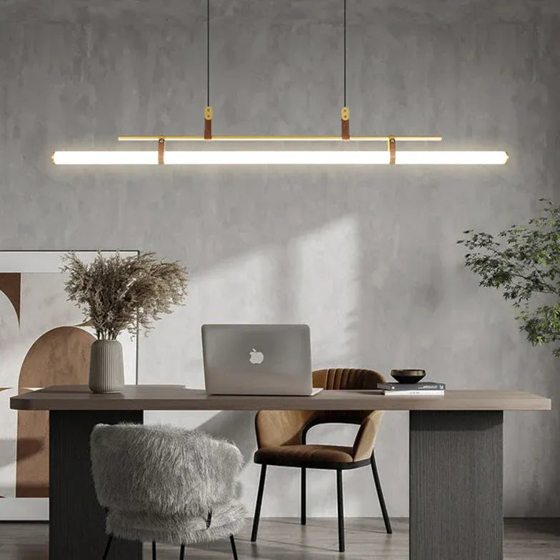 Led hanglamp eettafel buisvormig ontwerp met dimmer afstandsbediening