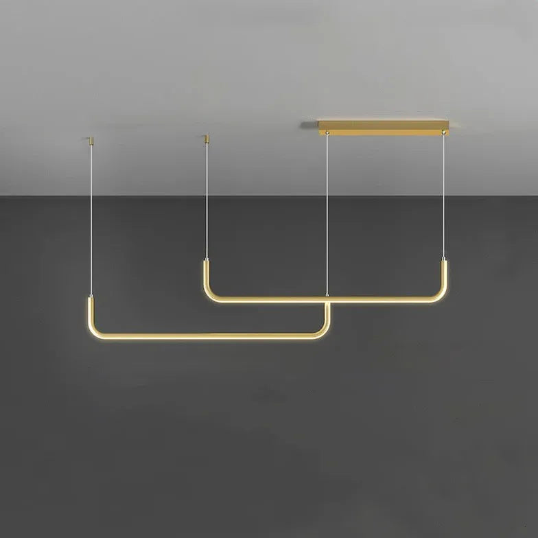Hanglamp eettafel langwerpig zwart u vorm
