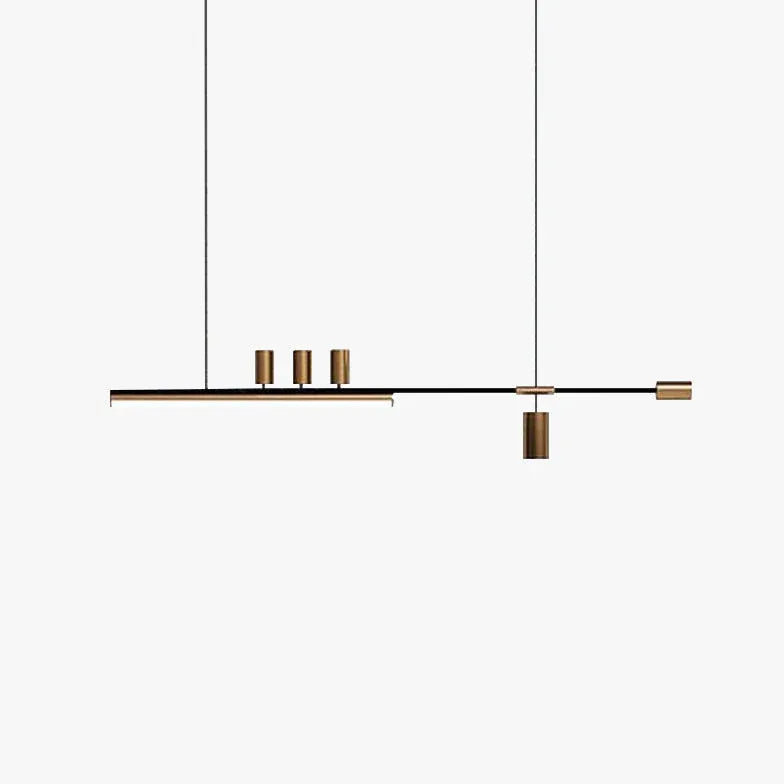 Kantoor hanglamp zwart lineaire verlichting