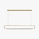 Hanglamp rechthoek zwart led langwerpig