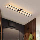 Badkamer plafond lamp zwart dubbel lineair
