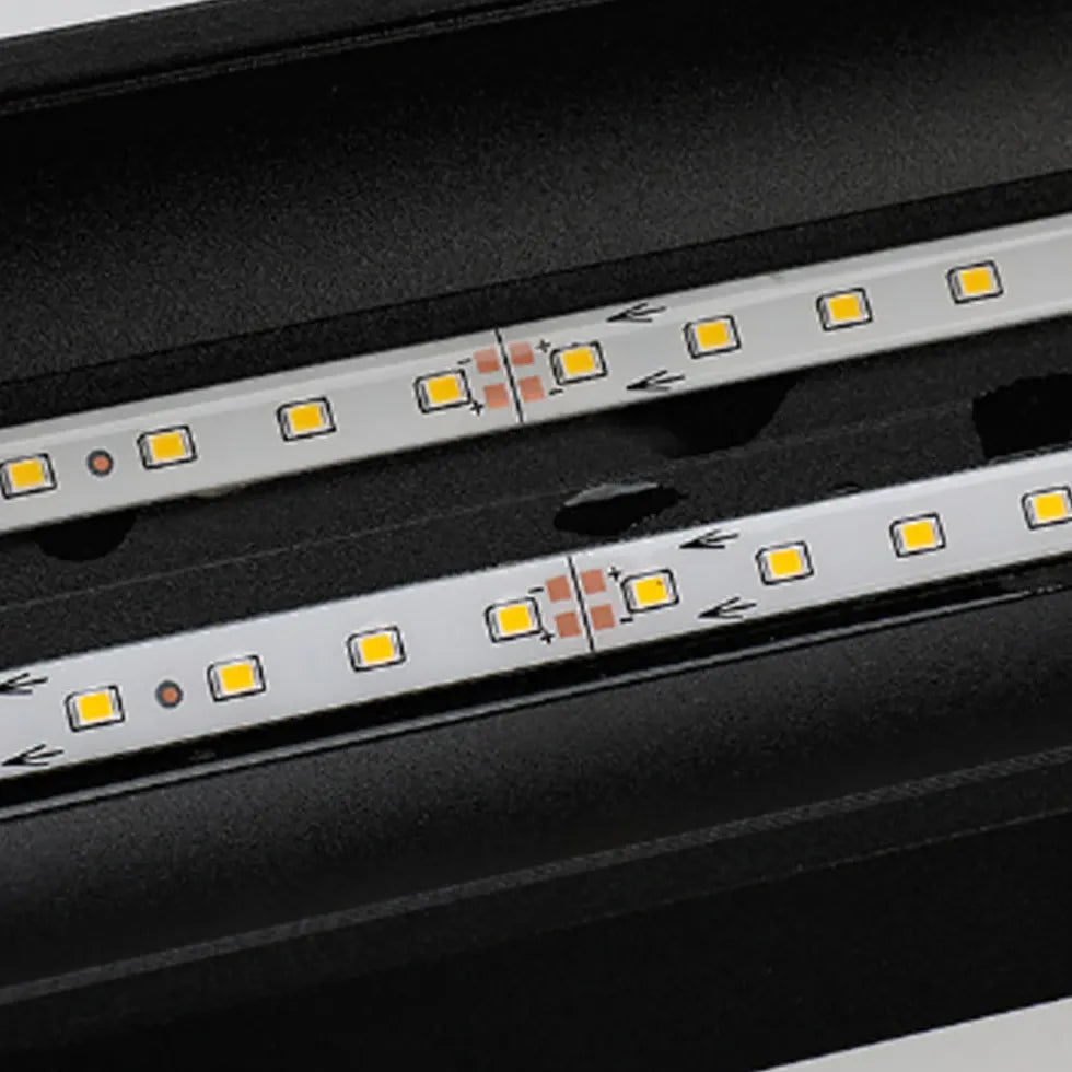 Zwarte wandlamp voor buiten led waterdicht